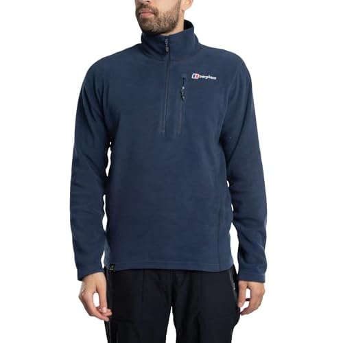 Berghaus Men's Prism Micro Half Zip Polartec Fleece, Dark Blue L Blue