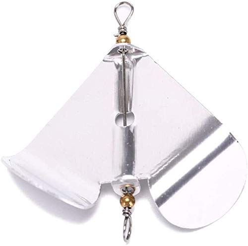 Haken 5 stücke Neue rotierende Klinge Fiy Angeln Hartmetall Spinner Köderlöffel Angeln Wobblers Angelschraube Angeln… – Bild 3