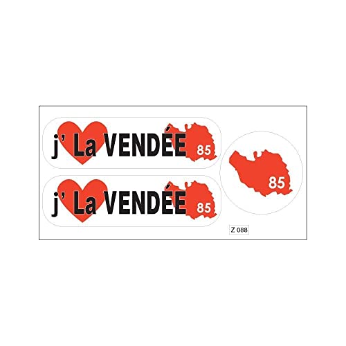 Foglio A4 di adesivi Dipartimento 85 mi piace la