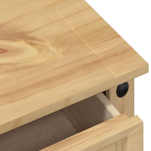 Vidaxl Cassettiera Corona 80X40X89 Cm In Legno Massello Di Pino, Mobile Con Cassetti, Armadietto Con Cassetti, Portaoggetti Con Cassetti - 4