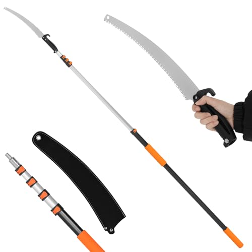 SMONTER Scie à élaguer pour arbre - 6 m - Sécateur manuel télescopique - Outil de jardinage