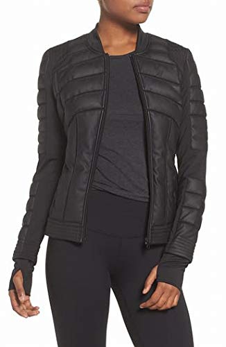 Blanc Noir Mesh Inset Bomber Black 1 SM