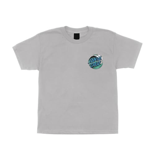 SANTA CRUZ Wave Dot S/S Midweight T-Shirt Ash Med Youth2