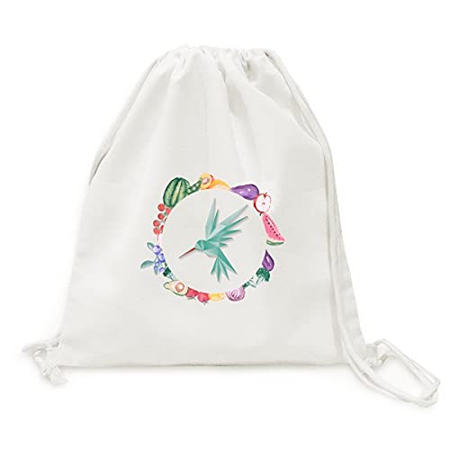 Sac en tissu pliable oiseau origami géométrique cabas fruits légumes sangle