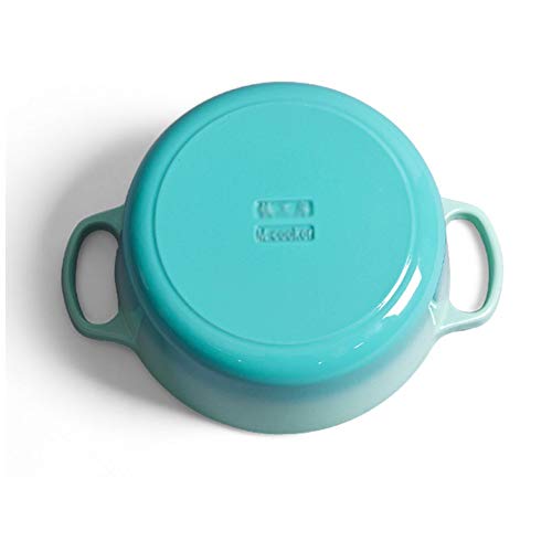Casserole à base plate épaissie 24 cm fonte ménage pot cuisson émail