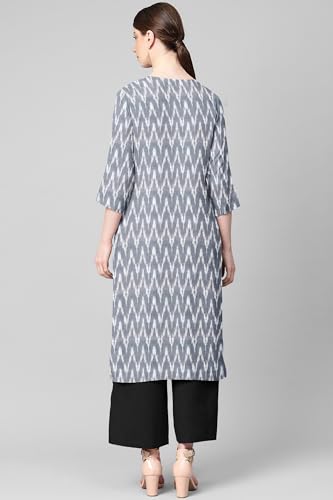 Image of Cotton Pochampally ikat unstitched blouse, Kurthi, long frock fabric material for women (1 meter, 2 meters & 3 meters)