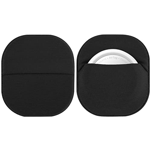 Coque autocollante Airtag CaSZLUTION - Lot de 2 supports noirs pour télécommande et vélo
