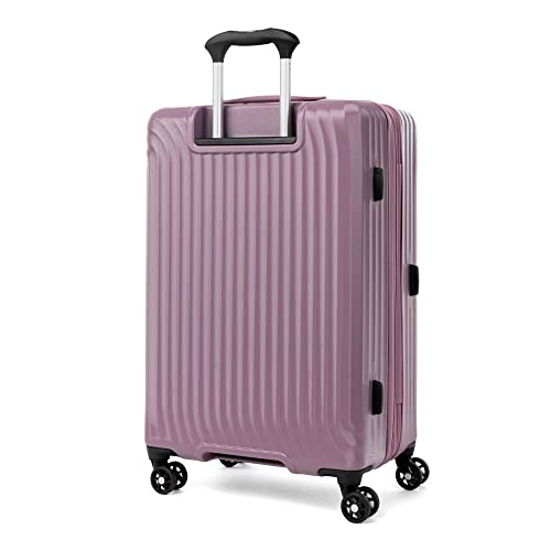 Image of Travelpro Maxlite Air Hardside Expandable Checked Luggage, 8 Spinner Wheels, Lightweight Hard Shell Polycarbonate Suitcase, Orchid Pink Purple, Checked Medium 25-Inch
