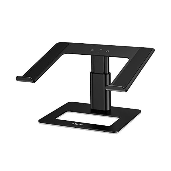 BESIGN Aluminium-Laptopständer, ergonomisch, verstellbar, Notebook-Ständer, Erhöhungshalter, Computerständer, kompatibel… – Bild 3