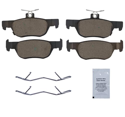 Image of HUSCH D2219 Rear Ceramic Brake Pads Kit Fit For Mazda 3 2019-2023, For CX-30 2020-2023, For 3 Sport 2019-2022, For MX-30 EV 2022-2023