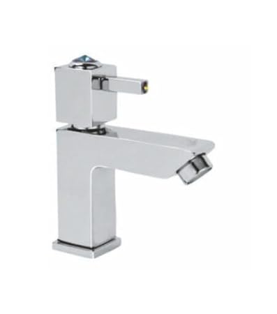 JAL Nira Pillar Tap 15 mm Faucet | Stainless Steel | for Bathroom/Wash Basin Water Tap with Foam Flow | Anti Rust | Chrome Finish