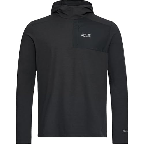 Sweat Jack Wolfskin Sucol noir M idéal pour vos sorties outdoor et loisirs
