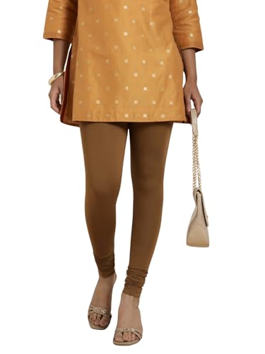 Image of TWIN BIRDS Tailored Cut and Classic Fit Super Stretchable Elastane Fabric Churidar Leggings for Women
