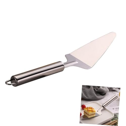 Amosfun Pelle à Fromage Outil De Cuisson Grattoir En Acier Inoxydable Pelle à Gâteau Silver