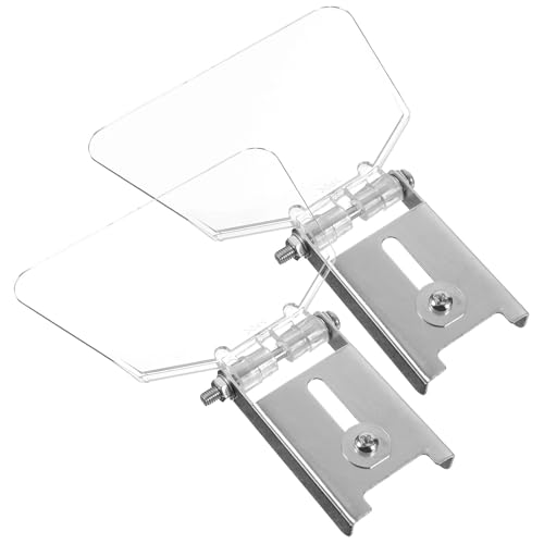 GALPADA Protector Ocular para Amoladora de Banco 2 Piezas Kit de Protección Transparente Montaje Tornillos Abs Acero Inoxidable Resistente para Uso en Taller y Seguridad Laboral