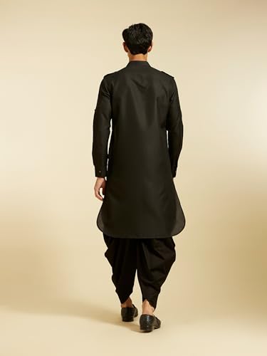 Image of DIWAS BY MANYAVAR Men's Art Silk Solid Pathani Kurta (1pc)