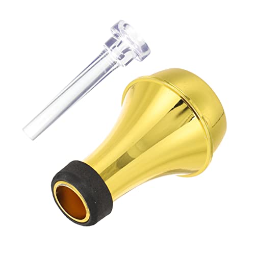 Toyvian 2sätze Trompeten-dämpfer Und Mundstück Robuster Übungsdämpfer Optimaler Dämpfungseffizienz Für Trompete Und Musikliebhaber Für Leises Üben Zu Hause
