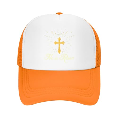 He is Risen-Jesus Christ Christian Easter Trucker Hat Snapback Mesh Baseball Cap Unisex2