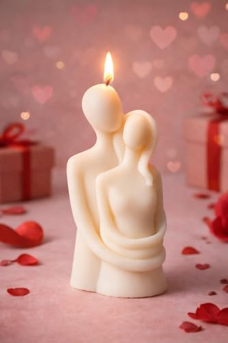 Blue Honey Couple Rose Scented Soy Candle | Valentine Candle Crafted with Premium Soy Wax & Romantic Rose Fragrance | Valentine Candle for Couples & Love Decor