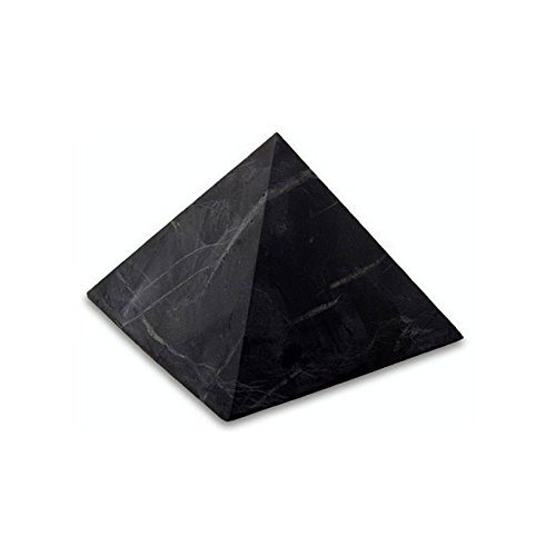Shungite pyramid unpolished 30x30mm from Russia