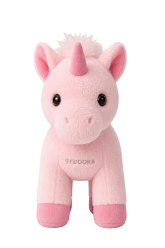 Image of Sparkle Unicorn Soft Toy for Girls Boys Kids,Pink,Multicolor Rainbow Animal Plush Stuffed Baby Teddy Gift Birthday, 32 cm