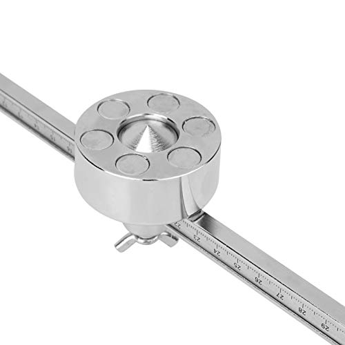 Image of Torch Compass Roller Guide, Cutting Torch Circle Compass Cutting Roller Guide Wheel Torch Round Cutter, Stainless Steel Oxygen Welding Cutting Tool Accessories with Scale Ruler Fit for G01-100