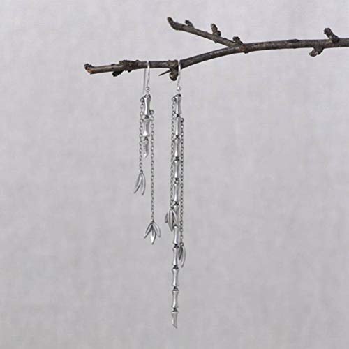 Boucles d'oreilles conception simple littéraire style chinois - 2
