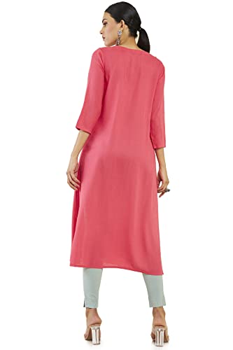 Image of Soch Women's Rayon Regular Fit Solid Kurta