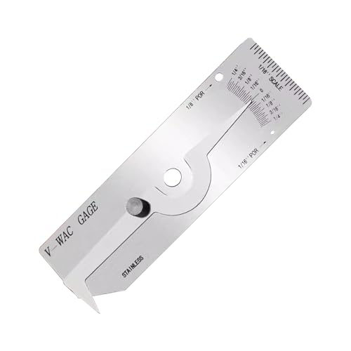 Misuratori di ispezione di precisione per saldatura, in acciaio inox, filettatura in pollici, strumento di misurazione della profondità per il controllo di sottosquadri e corone