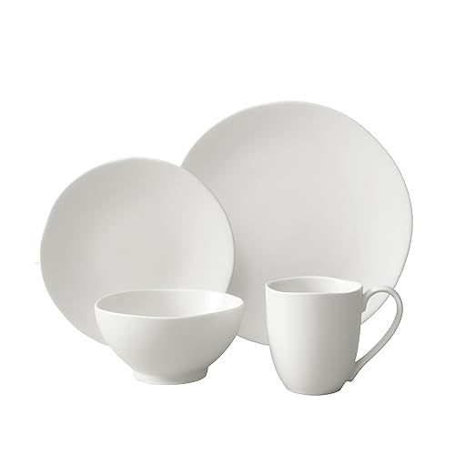 Fortessa Heirloom Stoneware 16 Piece Dinnerware Set, Service for 4, Linen