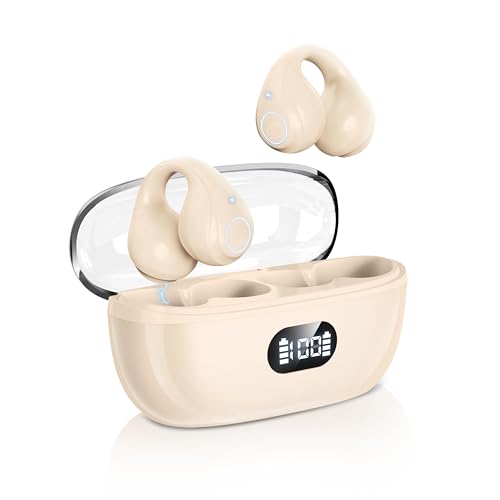 2024改良型 イヤーカフイヤホン】イヤーカフ型 空気伝導 耳を塞がない