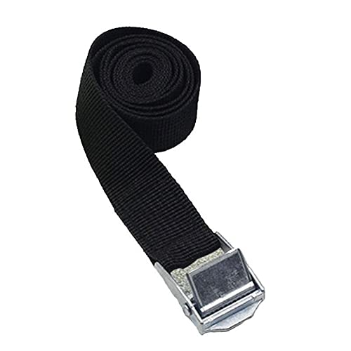 TAOYUN 1M Boucle cliquet Ceinture d'arrimage Sangles de Cargaison pour Voiture Moto vélo avec Boucle en métal Corde de remorquage Forte Ceinture à cliquet pour Camion Sac à Bagages Cover
