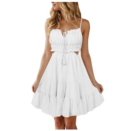 Robe de plage fleurie longue d'été avec col en V et bretelles