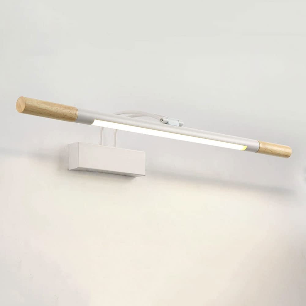 Lampe Frontale de Miroir Maquillage Bois Éviter Ombre Visage Salle de Bain