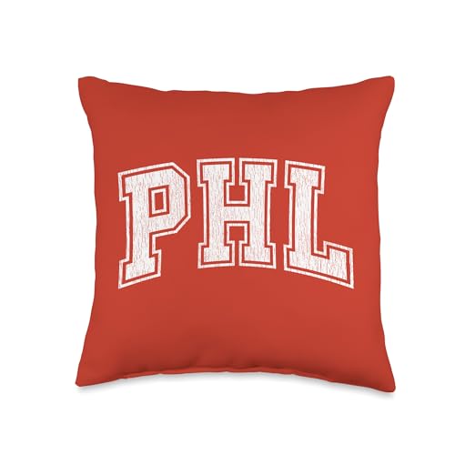 PHL Philadelphia PA Athletic Design With Details Throw Pillow
