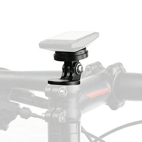 XBERSTAR Bike GPS Computer Adapter Mount Base Bicycle Stem Cap Holder for Garmin for Bryton Angle Adjustable (Black)
