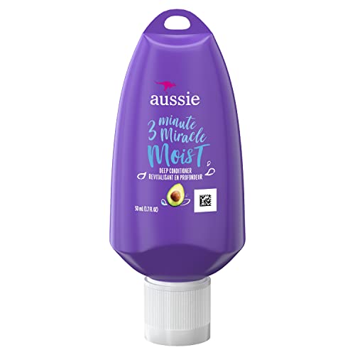 Dry Hair Repair - Aussie Paraben-Free Miracle Moist 3 Minute Miracle Conditioner w/ Avocado, 1.7 fl oz (Pack of 36)
