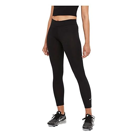 NIKE Sportswear Essential Leggings, Black/(White), XS Womens
