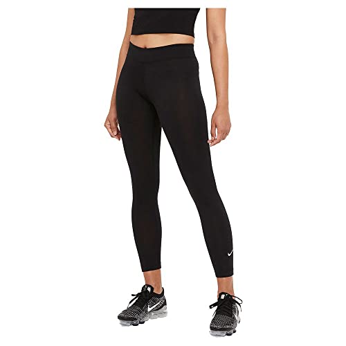 Nike CZ8532-010 W NSW ESSNTL LGGNG 7/8 LBR MR Leggings Womens Black/(White) XS