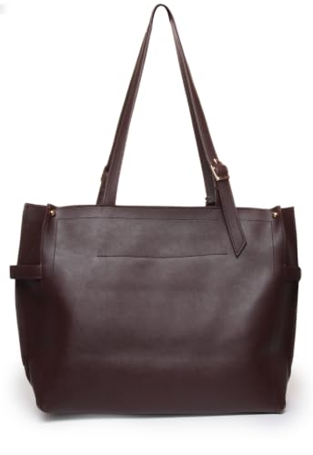 Image of Carrylux Women's Soft PU Tote Bag | Large Single Compartment Shoulder Handbag with Adjustable Strap | Office, College & Casual