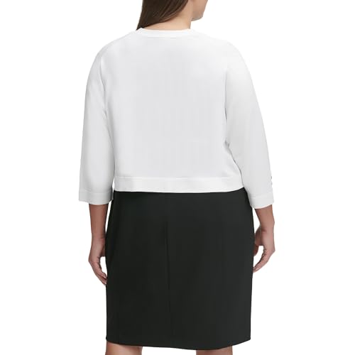 Image of Tommy Hilfiger Womens Button Sleeve Shrug
