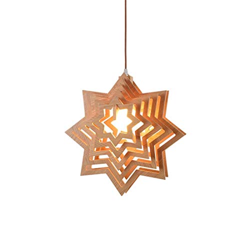 Preisvergleich Produktbild BaiXing Nordic amerikanische landwirtschaftliche Holzparkett kreative Persönlichkeit L: 45 * H: 45, E27, Penta Study Restaurant Clothing Store Kronleuchter