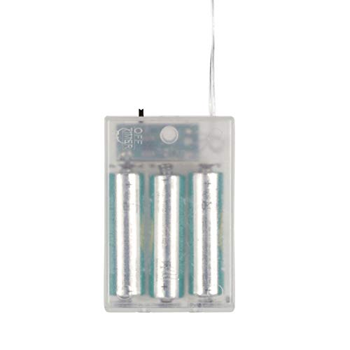 Lights4fun 20er Micro LED Lichterkette warmweiß silberne Blätter batteriebetrieb Timer Blätter Lichterkette Herbst Blätter Girlande Led Herbst Dekoration – Bild 2