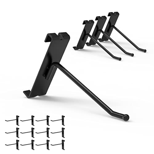 Huhole Gridwall Hooks 4 Inch, 32Pc Display Hooks For Grid Wall, Hooks For Grid Wall Panel, Black #TOP2