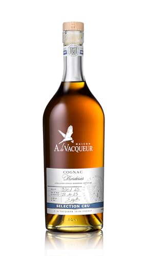 Maison A. de Vacqueur Cognac XO Sélection Cru Borderies, 46,7% Vol, 70cl, Hors d'âge, Coffret Cadeau Luxe – vue 2