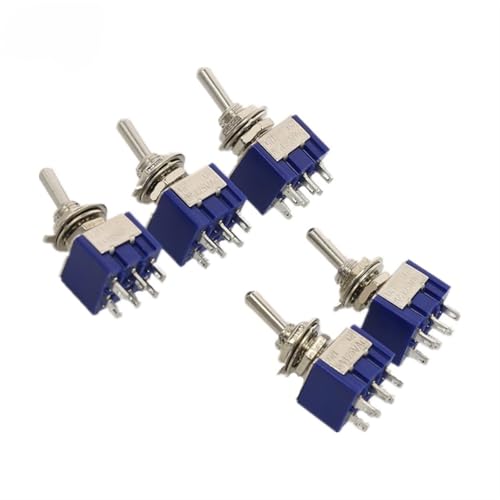 Interruptor de palanca miniatura para restaurar consolas retro y modelismo ferroviario, 5 uds