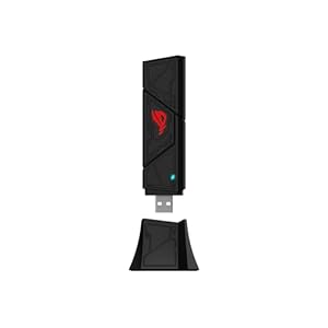 ASUS ROG USB-BE92 BE6500 Tri-Band WiFi 7 USB-Adapter (6GHz-Band, unterstützt 4096-QAM, Multi-Link-Betrieb, kompatibel mit Typ A und C, WPA3-Netzwerksicherheit)
