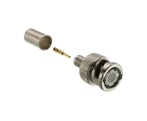 Image of Triplett GEM BNC Crimp /Crimp Connectors for RG59, RG62, RG140, and RG210, Male, 50-Ohm, 10 Pack (305-2TP)