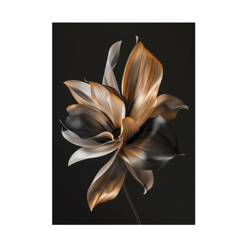 Impression sur toile decoration murale haut de gamme tableau abstrait fleur pour chambre