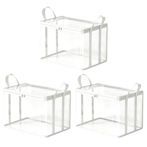 Buch-Aufbewahrungstasche – Medien-Organizer-Tasche, Buch-Aufbewahrungsbox, Transparente Reißverschluss-Organizer-Tasche Für Bücher, Medien | Reißverschluss-Organisation Mit Tragegriffen Für Einfachen